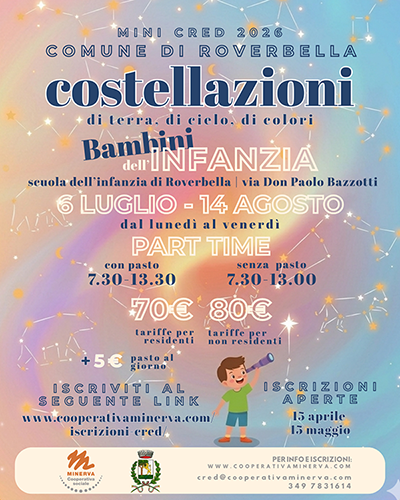 Iscrizioni MINI CRED Roverbella